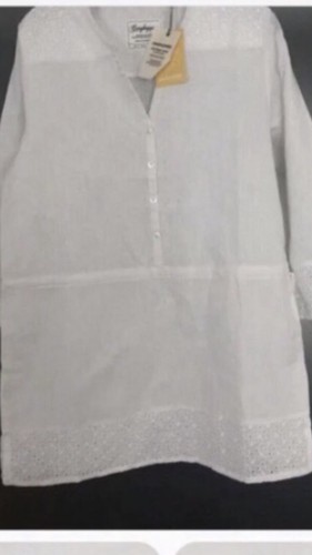 Ladies white embroidered