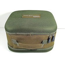 Shimano Tribal Xtreme Fishing Reel Case Accessory Bag Green Zip Around 9.5x9x6"