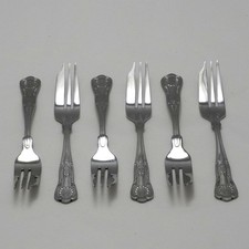 KINGS Design Oneida stainless steel cutlery six pastry forks 14 cm