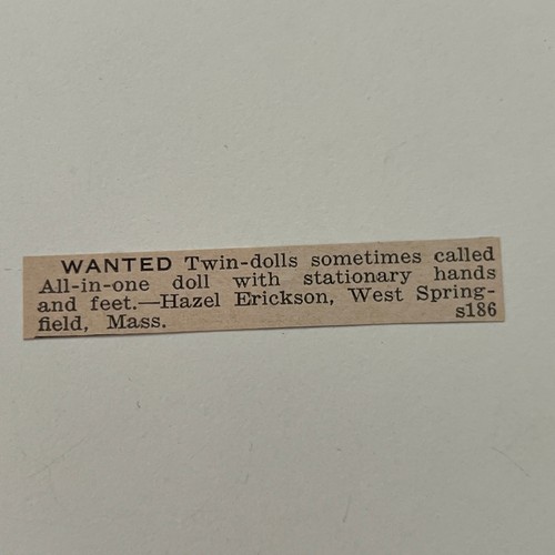 Wanted twin dolls hazel - wanted, twin-dolls