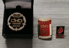3 UCATT Trade Union Badges