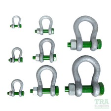 Heavy Duty Green Pin Alloy Safety Bow Lifting Shackle 0.5ton-55ton 4x4 Recovery