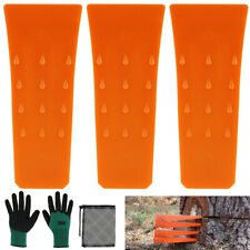 3 Pack Tree Felling Wedges with Spikes 6 Inch Splitting Wedges Logging Supplies