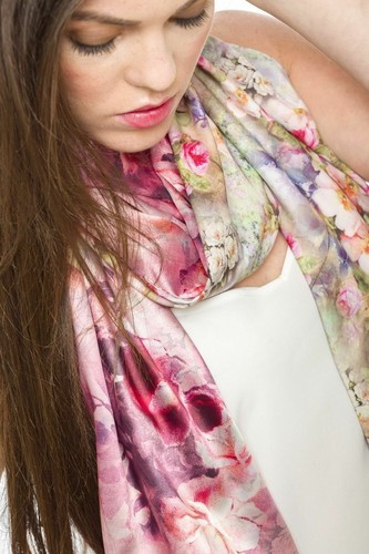 Ladies patterned scarf women - ladies,