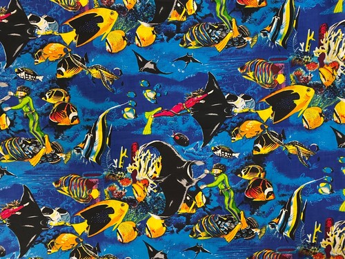 Shamash sons fabric blue ocean - sons, fabric~blue