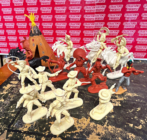 Vintage plastic cowboys - cowboys, &