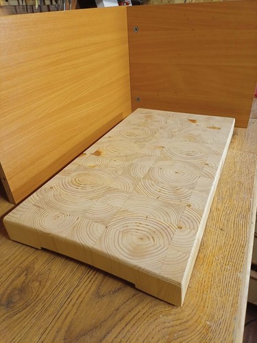 Large end grain cutting board - cutting,