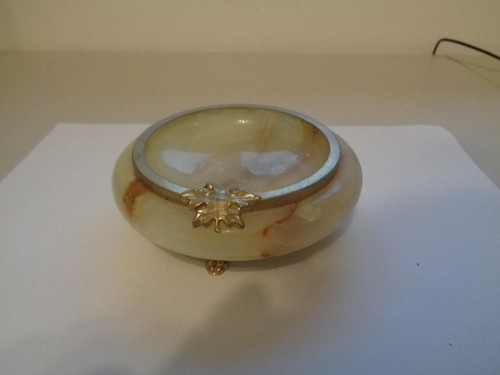 Vintage italian onyx trinket - italian,