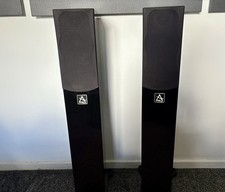 Leema Xone Floor Standing Hi Fi Speakers. Piano Black Excellent Condition