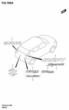 Suzuki Genuine Emblem ALL Grip (Chrome/Gray) SWIFT Vitara 77841-61M00-A93