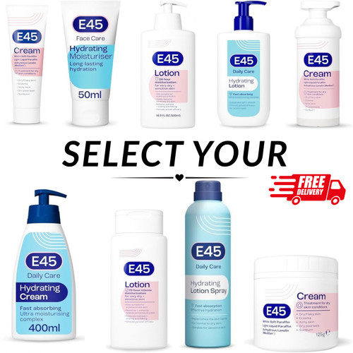 E45 cream tub moisturiser - e45,