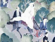 [AYANE] WEDDING PROCESSION - Japanese Silk  KIMONO Fabric