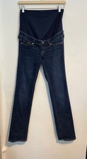 H&M Maternity jeans size 8 &denim mama straight high rib blue