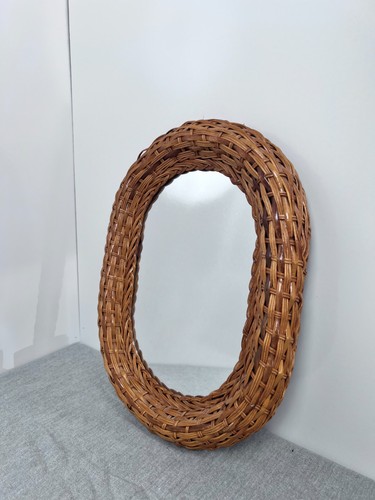 Vintage wicker rattan wall - rattan,