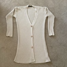 Boohoo Women’s Long Cardigan in Beige - Size S