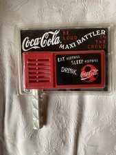 New In Packet Cocoa Cola Football Maxi Rattle Vintage Collectible