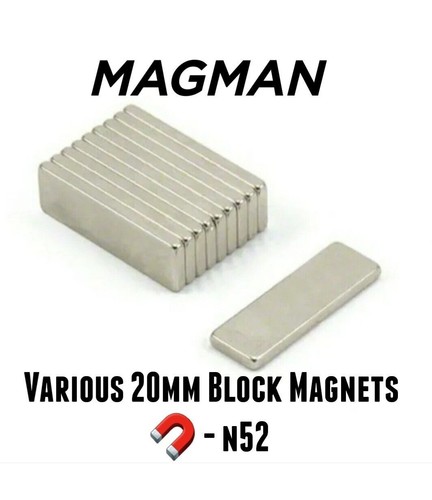 Strong block magnets 20mm - block,