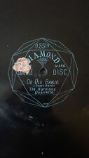 Rare 78rpm record, V+, HARMONY QUARTETTE : De Ole Banjo , Diamond 0.351