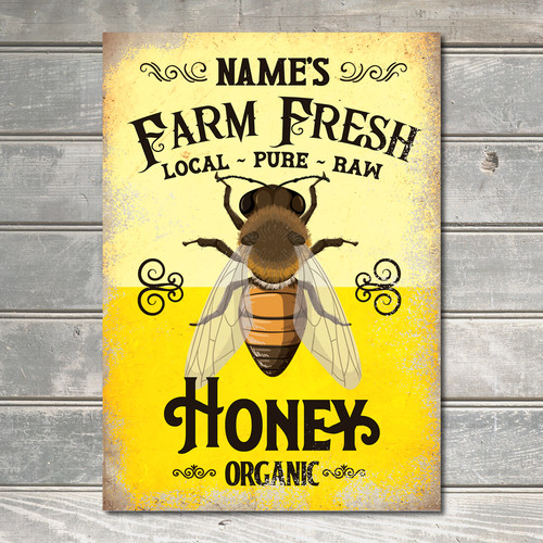 Personalised honey bee farm - bee,