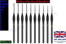 10 X Triangle Paint Brush Set
