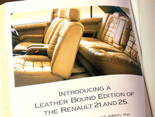 RENAULT 21 & 25 MONACO 1987 FRAMEABLE WALL ART ORIGINAL CAR PRESS  ADVERT