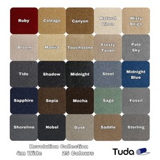 Revolution Saxony Hessian back Carpet Luxury Hard Wearing Lounge Bedroom 4m wide