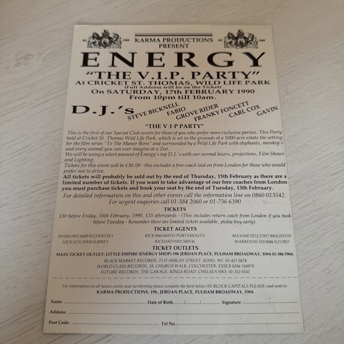 Energy rave flyer february - rave,