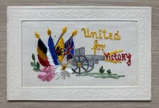 A WWI Silk Embroidered