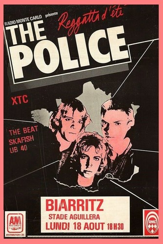 1980 the police concert poster - police,