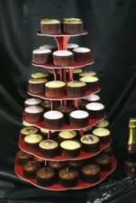  6 Tier Cup Cake Stand - 3 Colours available- Reusable - Recyclable - Made in UK