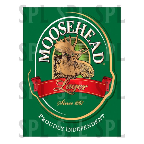 Moosehead lager metal - lager, sign