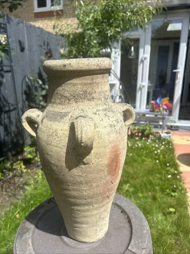 Antique rustic clay amphora