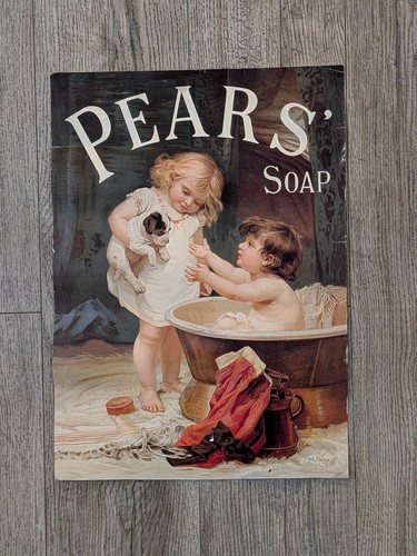 Retro style pears soap - retro-style, poster