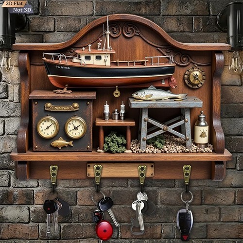 Vintage fishing boat design - vintage,