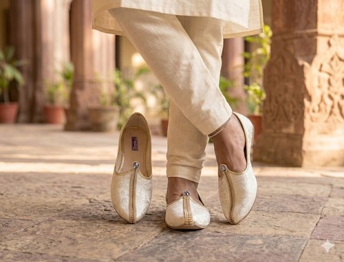 Indian wedding groom men shoes - indian,