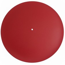 Red leather felt backed slip - red,