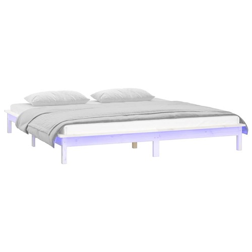 Solid wood led bed - solid, home