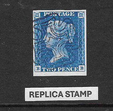 GB Victoria; 1840 2d Blue