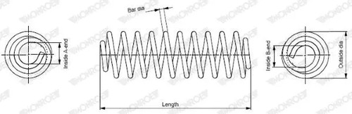 Suspension spring coil - spring,
