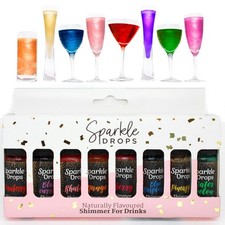 Ultimate Collection Sparkle Drops shimmer set, 80ml, for Gin and Prosecco 