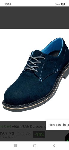 Mens uvex safety blue shoes - uvex,