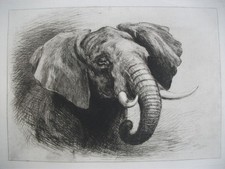 Heywood hardy original etching - heywood,