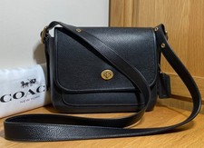 Coach Rambler Black Pebbled Leather Cross Body Bag 7522 Limited Edition RRP £395