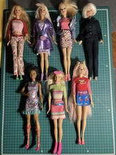 Mattel Barbie Bundle 7 Clothed Dolls Inc Pilot, School Cool, Boutique, Brooklyn