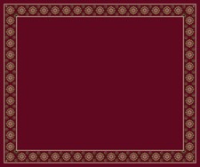 Milliken Red Floral Bulbs Buds