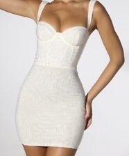 Oh Polly Hotfix Ines Dress In Ivory 