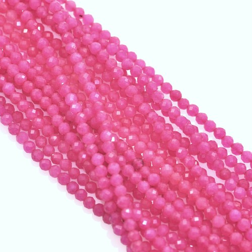Faceted round gemstone - round,