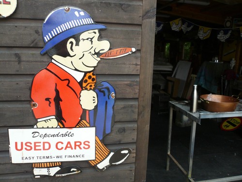 Share enamel sign classic car - share,