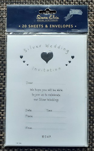 Silver wedding invitation 20 - wedding,