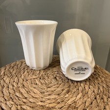 Hotel Chocolat Velvetiser-Andrew Wicks Hot Chocolate Pods/Mugs/Cups White X2 